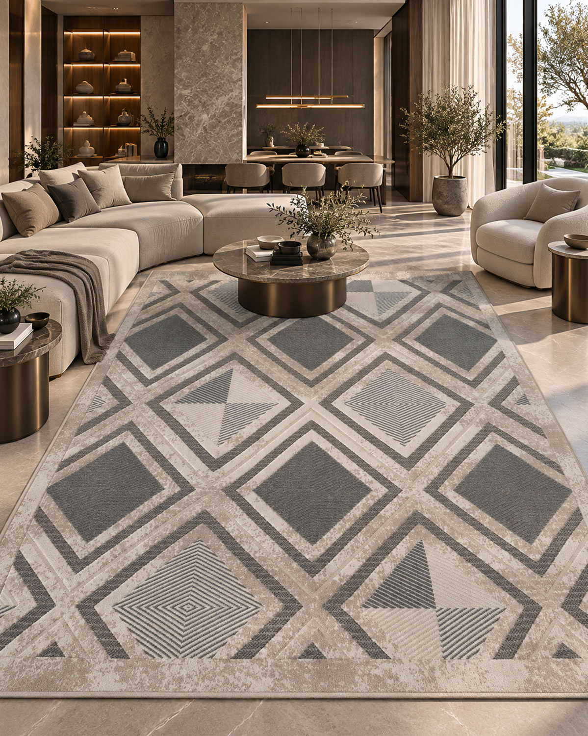 APEX 9002 | Modern Geometric Rug | Lorenzo Carpet