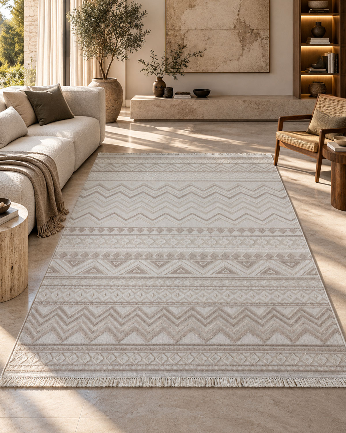 FELOSH 1014 | Modern Boho Geometric Rug | Lorenzo Carpet