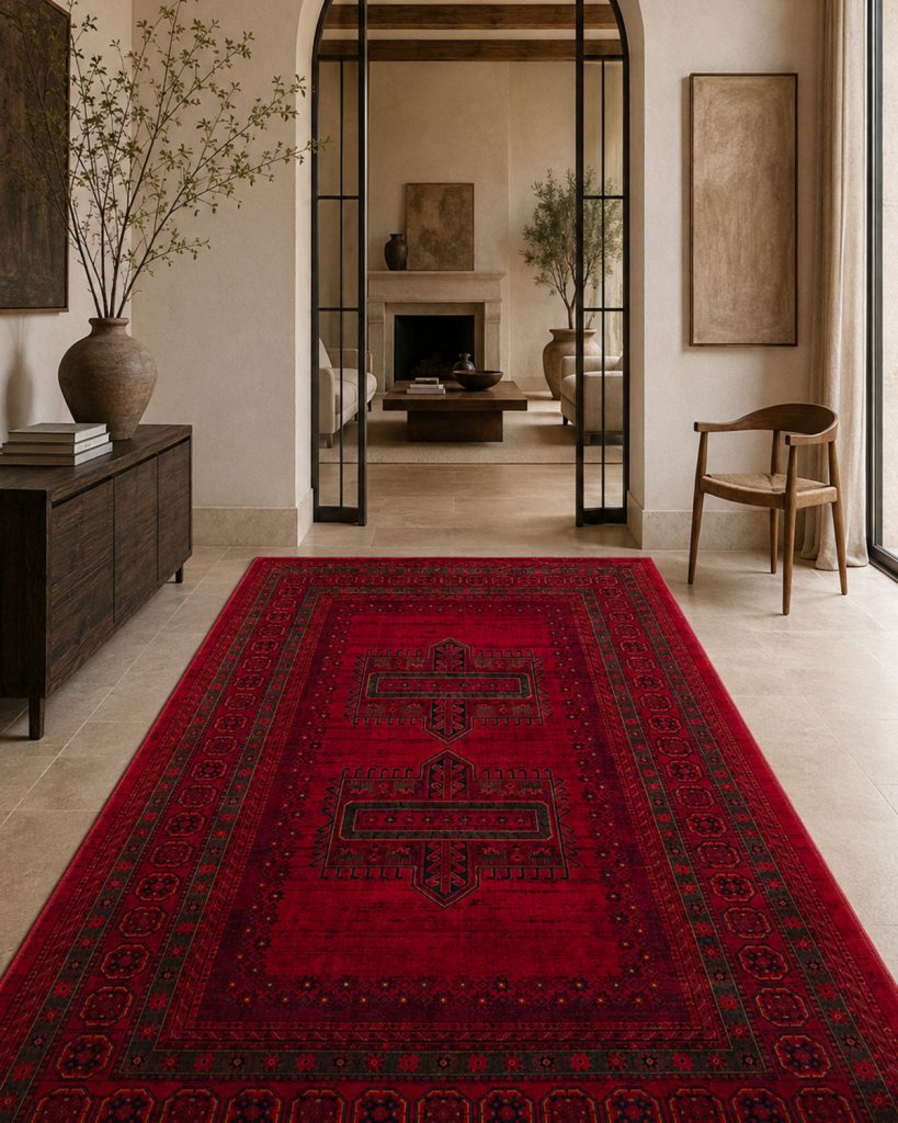 HERMES 6041 Red | Persian Tribal Rug | Lorenzo Carpet