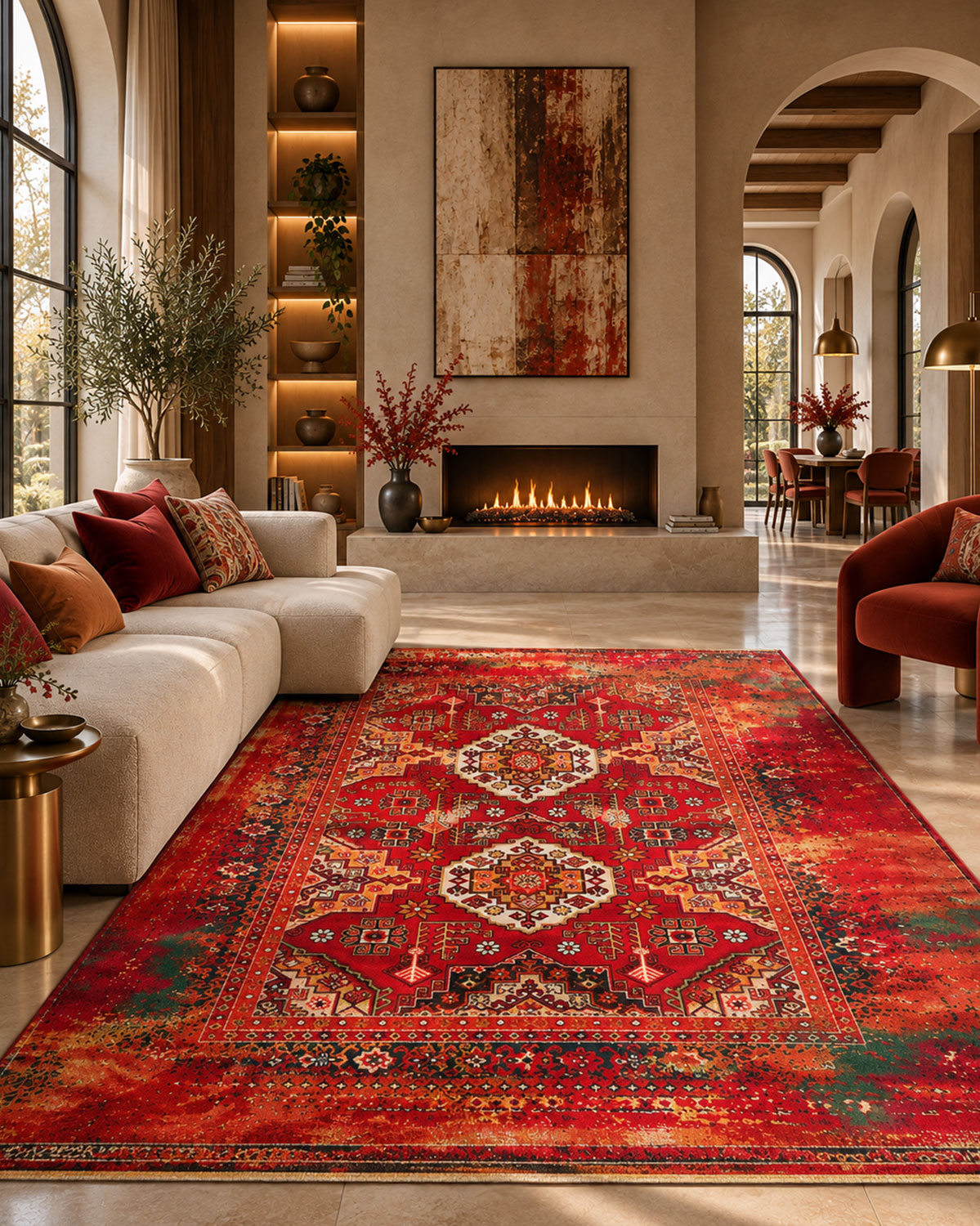 Hermes Plus 6093 | Distressed Persian Rug | Lorenzo Carpet